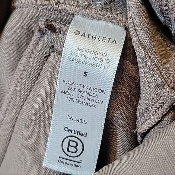 Athleta High Rise Delancy Moto Tight Legging Coffee House Size S #598323 - Picture 9 of 10